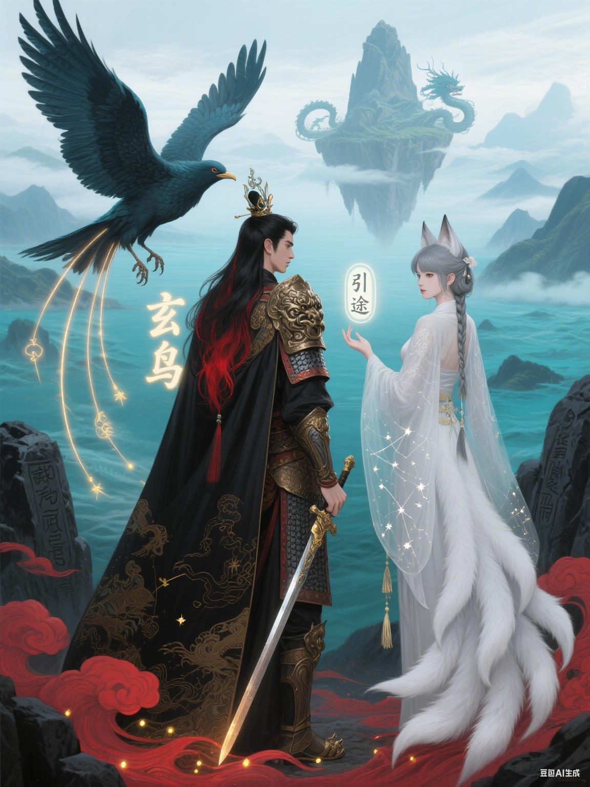 山海经之玄鸟服装设计